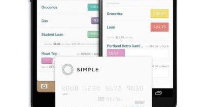 Carte bancaire et application Simple