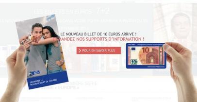 Nouveau billet de 10 euros - supports d'information