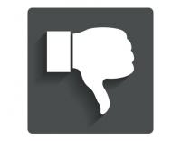 Pouce tourn vers le bas