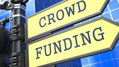 Flches indiquant "Crowdfunding"