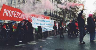 Manifestation des notaires - Paris, 10 dcembre 2014