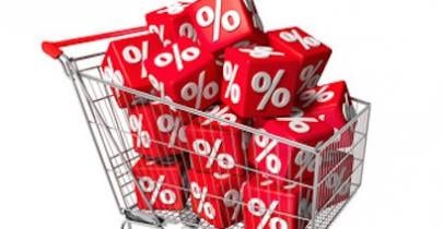 Des taux dans un chariot de courses