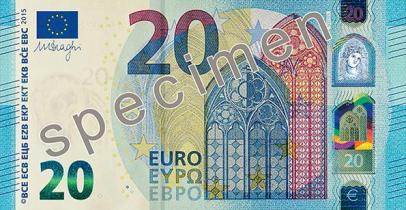 Billet de 20 euros, srie Europe (2015)