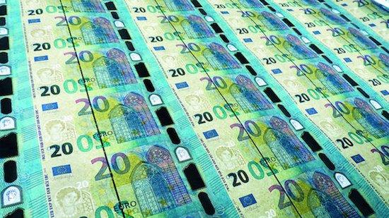 Planche de billets de 20 euros (2015)
