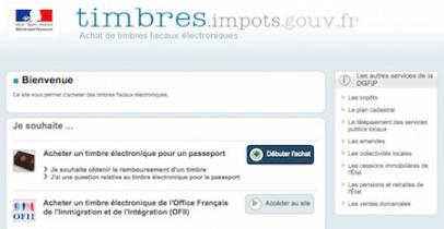 Le site Timbres.impots.gouv.fr