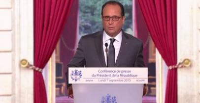 Franois Hollande en septembre 2015