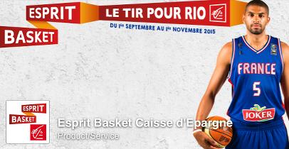 Le compte Facebook "Esprit Basket" de la Caisse d'Epargne