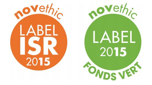 Les logos des labels ISR Novethic