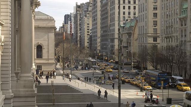 Photo de la 5e Avenue prise depuis le Metropolitan Museum