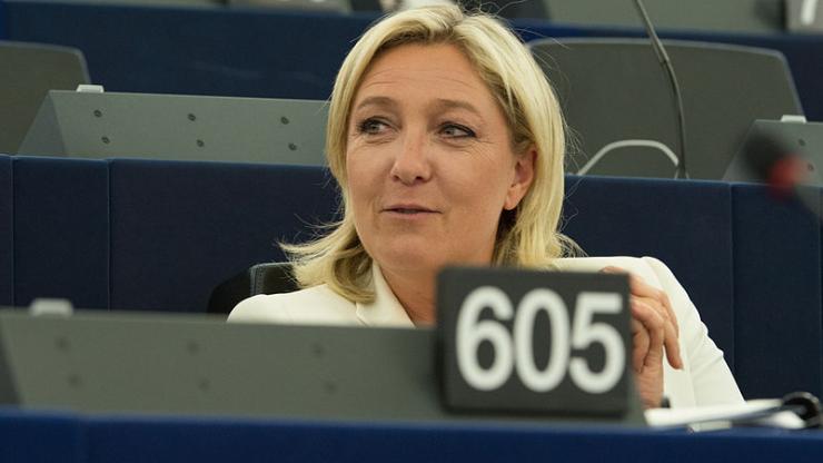 Marine Le Pen, le 1er juillet 2014, au Parlement europen