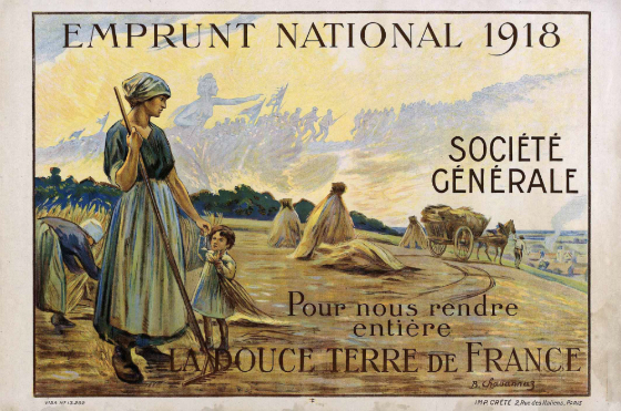 Affiche emprunt national  la Socit Gnrale