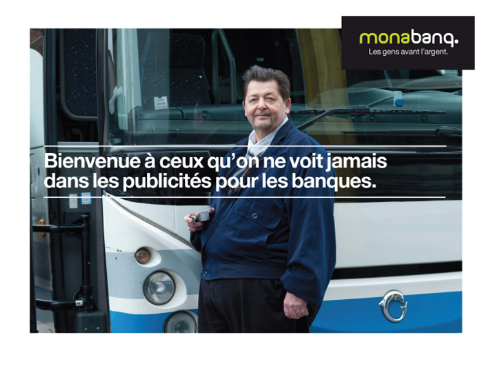 Publicit Monabanq - Les gens avant l'argent