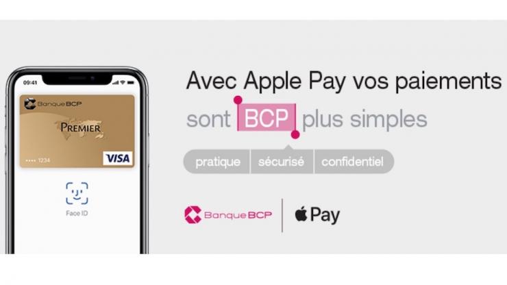 Publicit Apple Pay chez Banque BCP