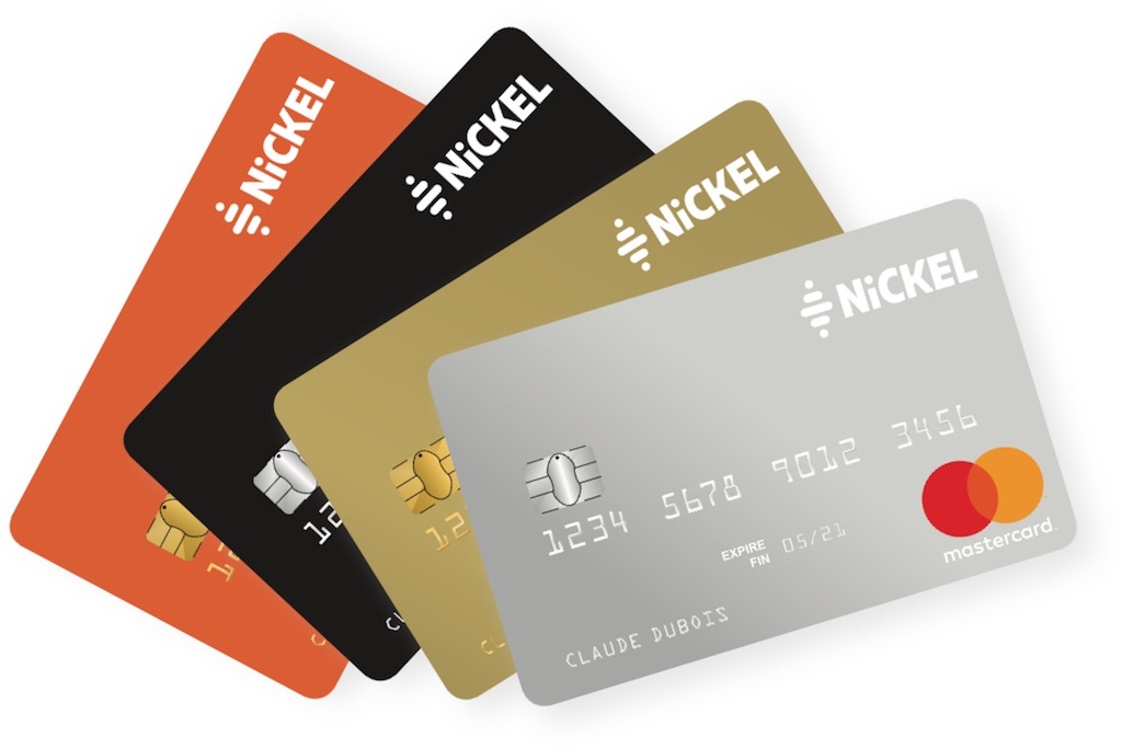 Gamme des cartes bancaires Nickel et Nickel Chrome