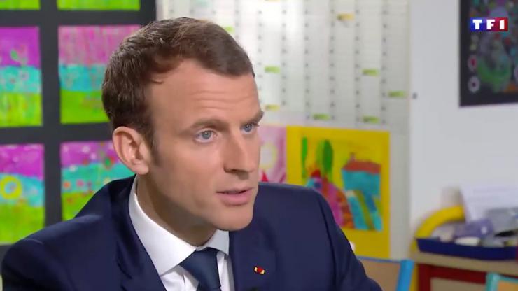 Emmanuel Macron sur TF1 en 2018