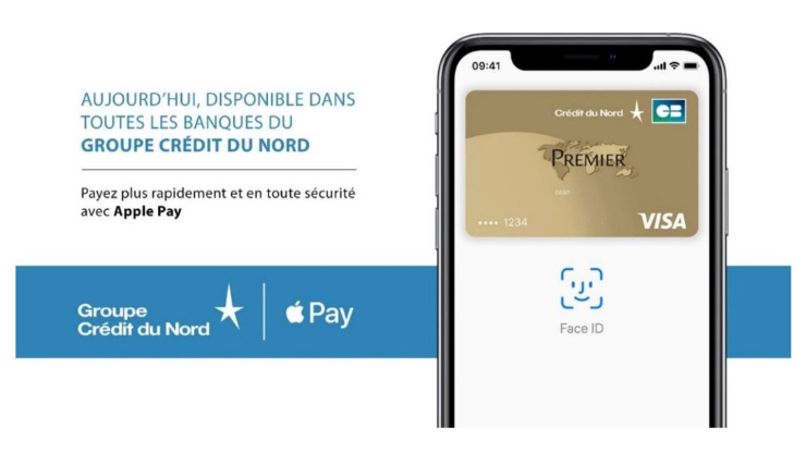 Annonce Apple Pay au Crdit du Nord