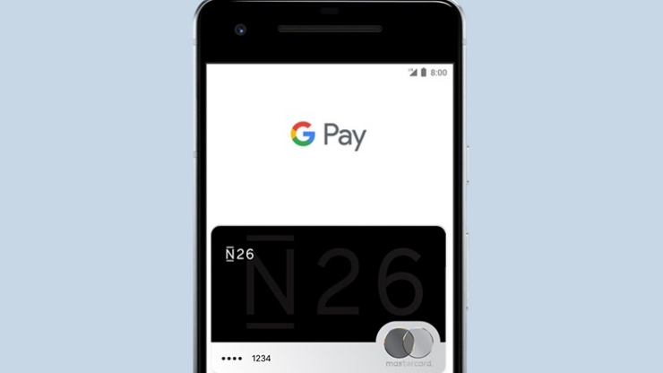 Carte bancaire N26 dans Google Pay