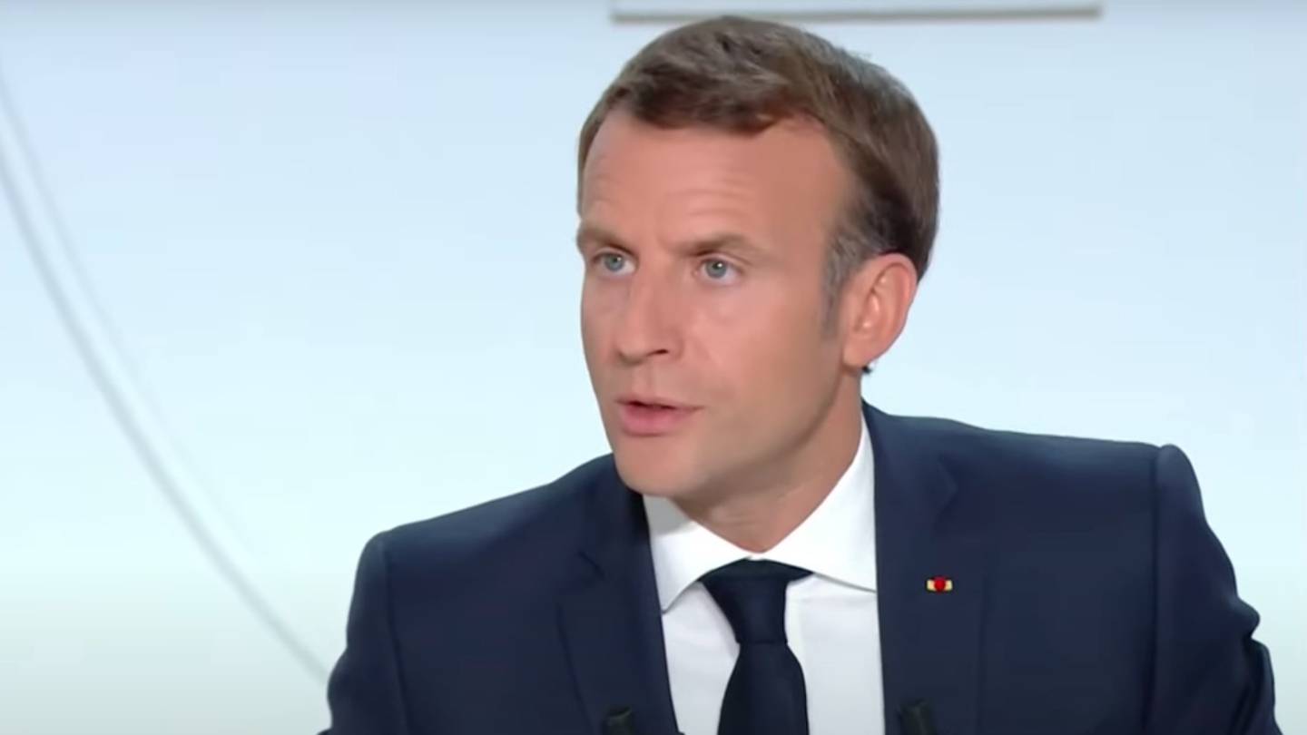 Emmanuel Macron en octobre 2020