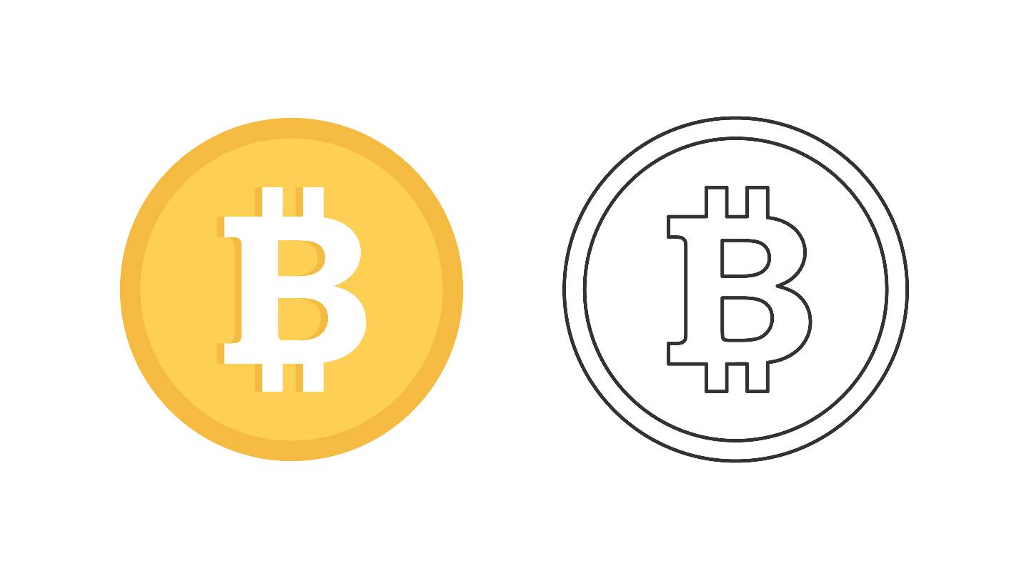 logo du bitcoin, cryptomonnaie
