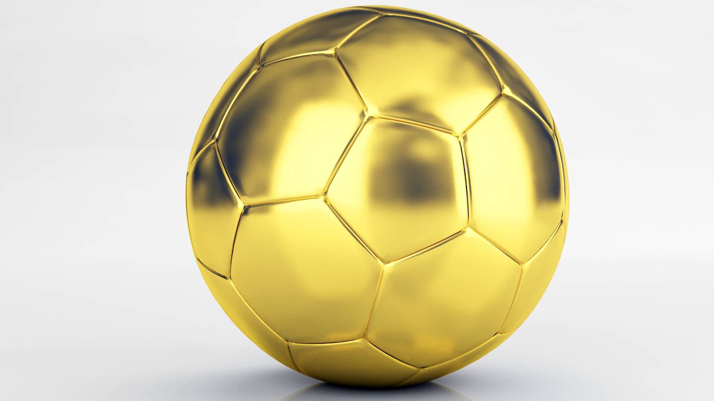 ballon de football en or
