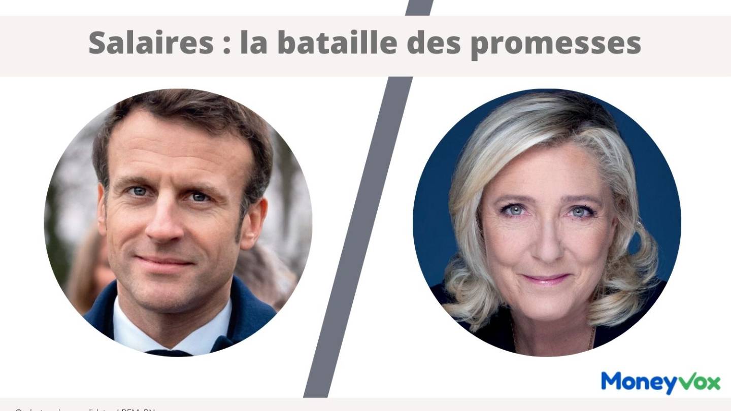 Salaires : Macron vs. Le Pen