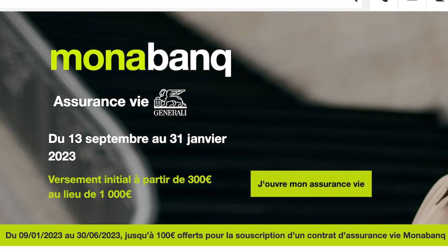 Monabanq assurance vie bonus
