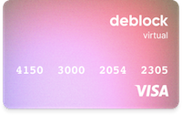 Deblock - carte Visa virtuelle
