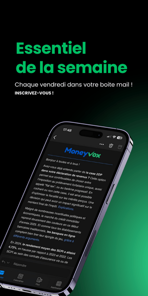 Inscription newsletter MoneyVox