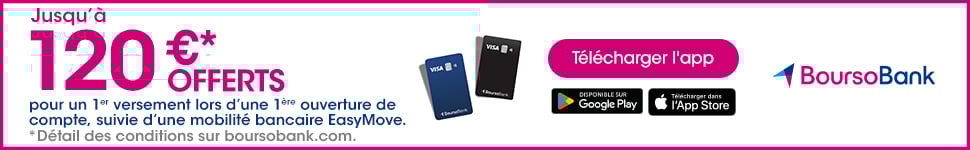 Jusqu' 120  offerts avec BoursoBank