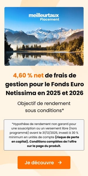 4,6% nets de frais de gestion sur Netissima de Meilleurtaux allocation vie