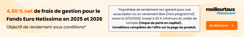4,6% nets de frais de gestion sur Netissima de Meilleurtaux allocation vie