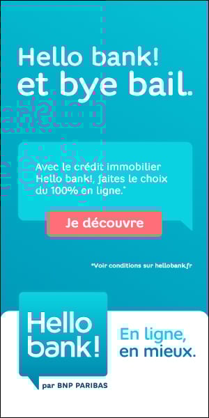 Crdit immobilier 100% en ligne avec Hello bank !