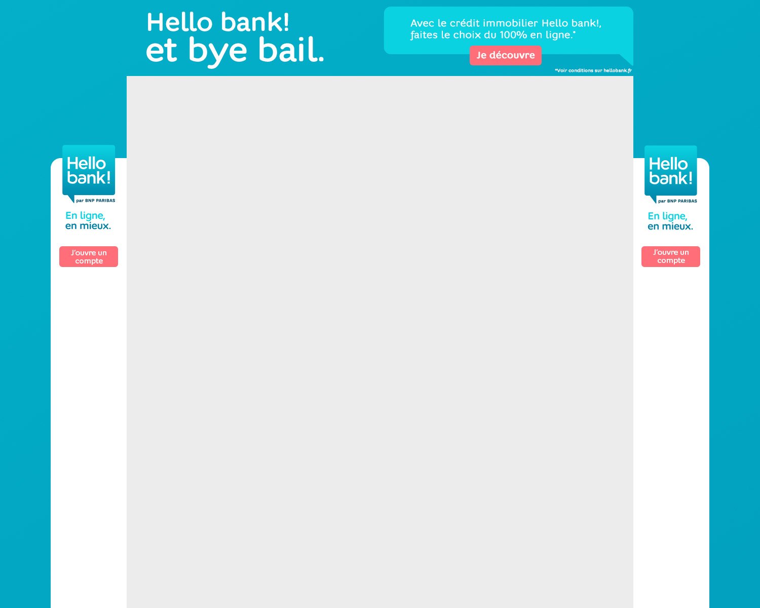 Crdit immobilier 100% en ligne avec Hello bank !