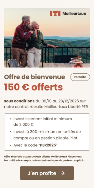 Jusqu' 150  offerts pour l'ouverture d'un PER MeilleurtauxPlacement libert PER