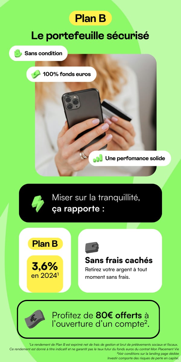 80 � offerts � l'ouverture d'un compte Plan B de Mon Petit Placement