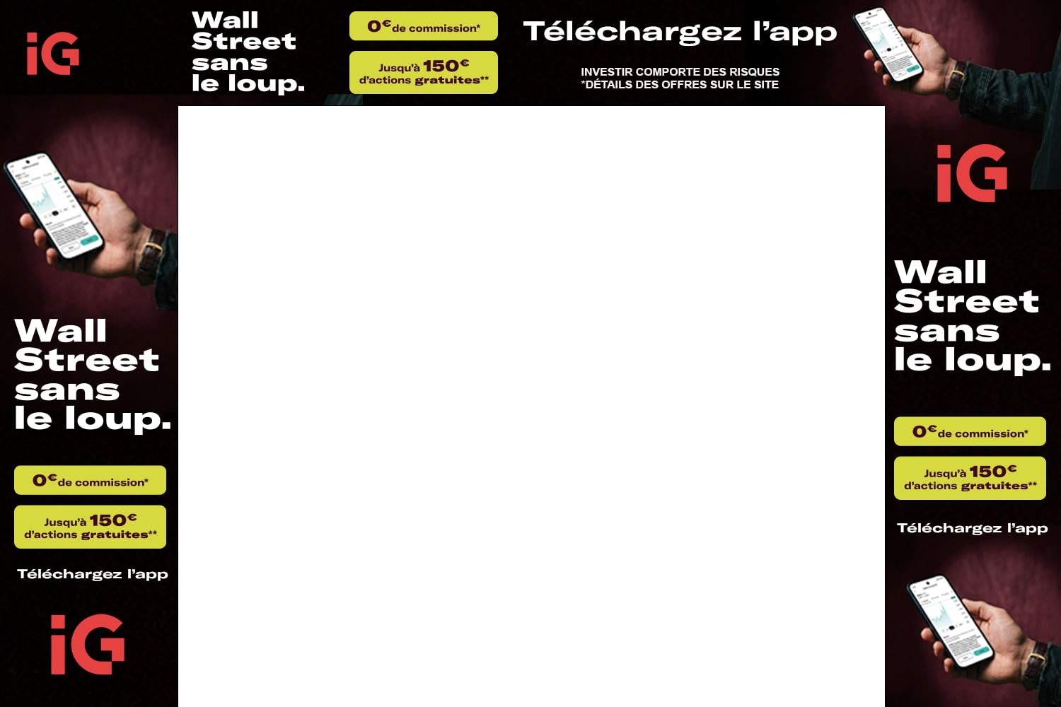 Jusqu'à 150 euros d'actions gratuites avec IG