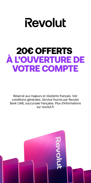 20� offerts chez Revolut