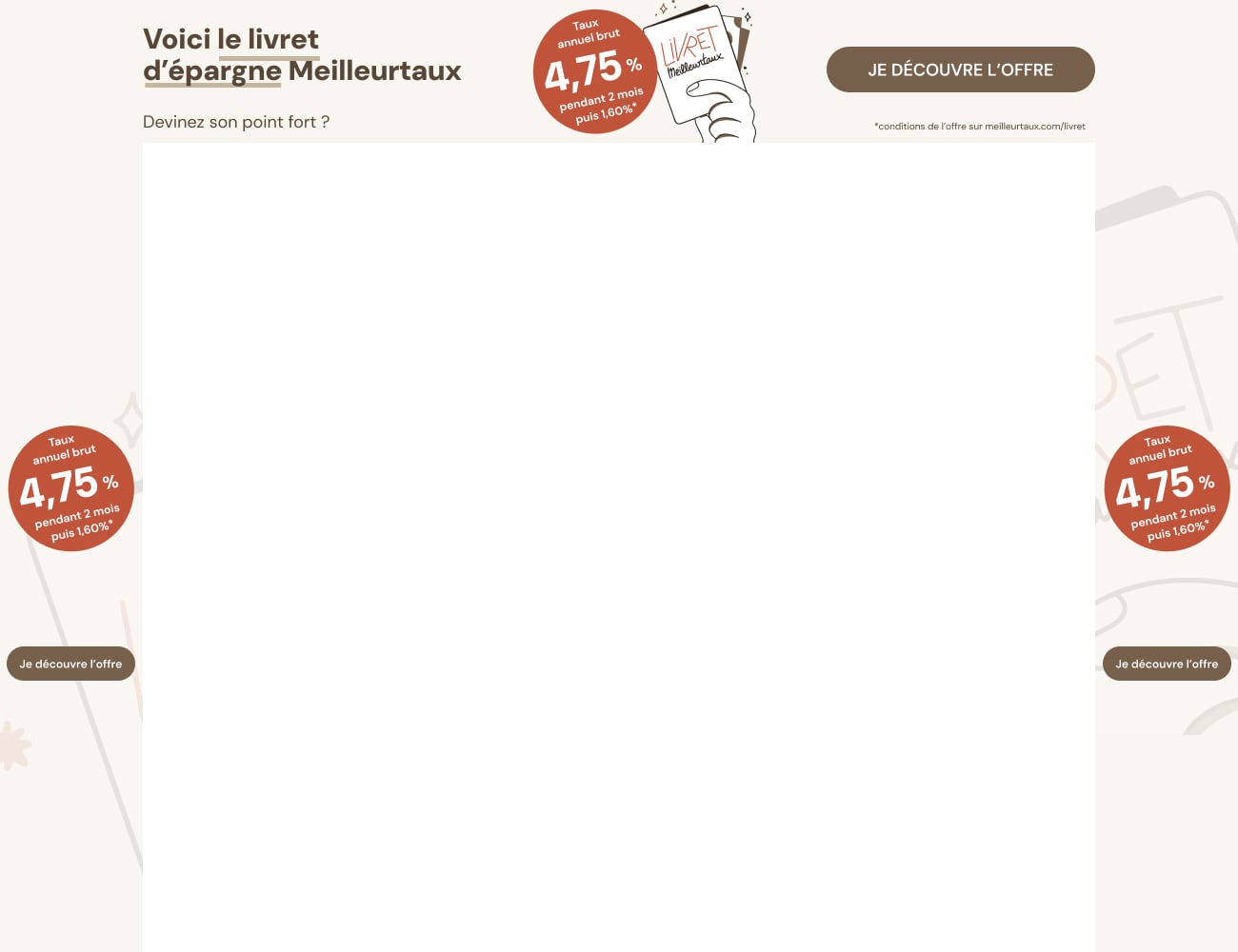 Livret Meilleurtaux � 4,75%