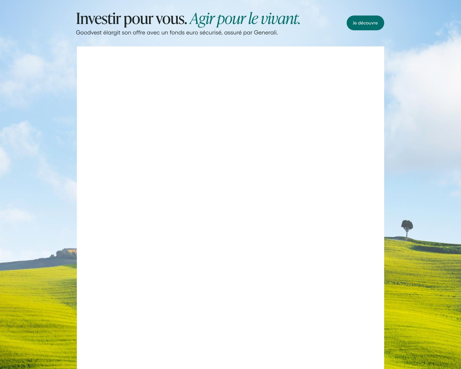 Nouveau : un fonds euros chez Goodvest