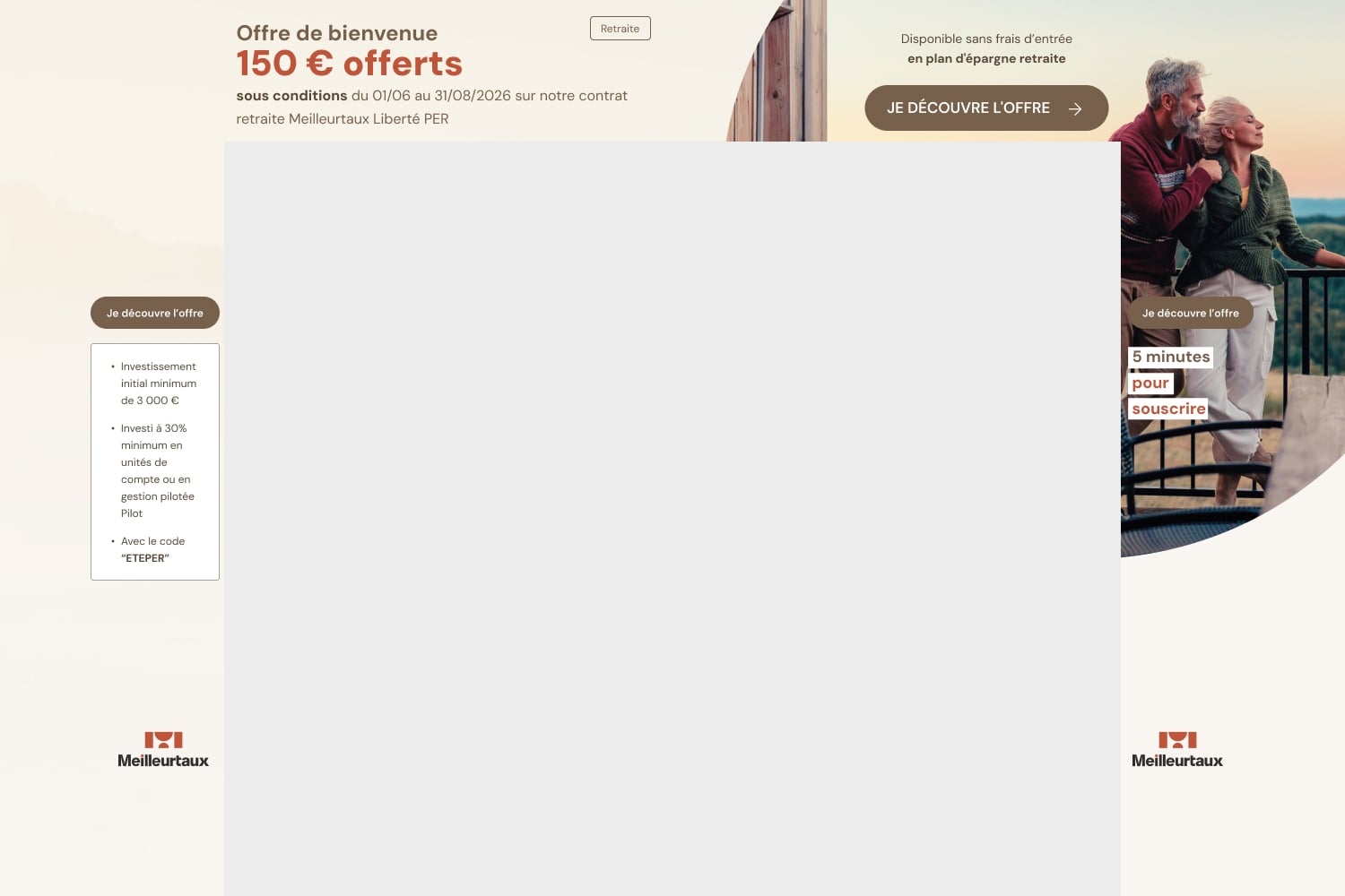 Meilleurtaux Liberté PER 150 € offerts