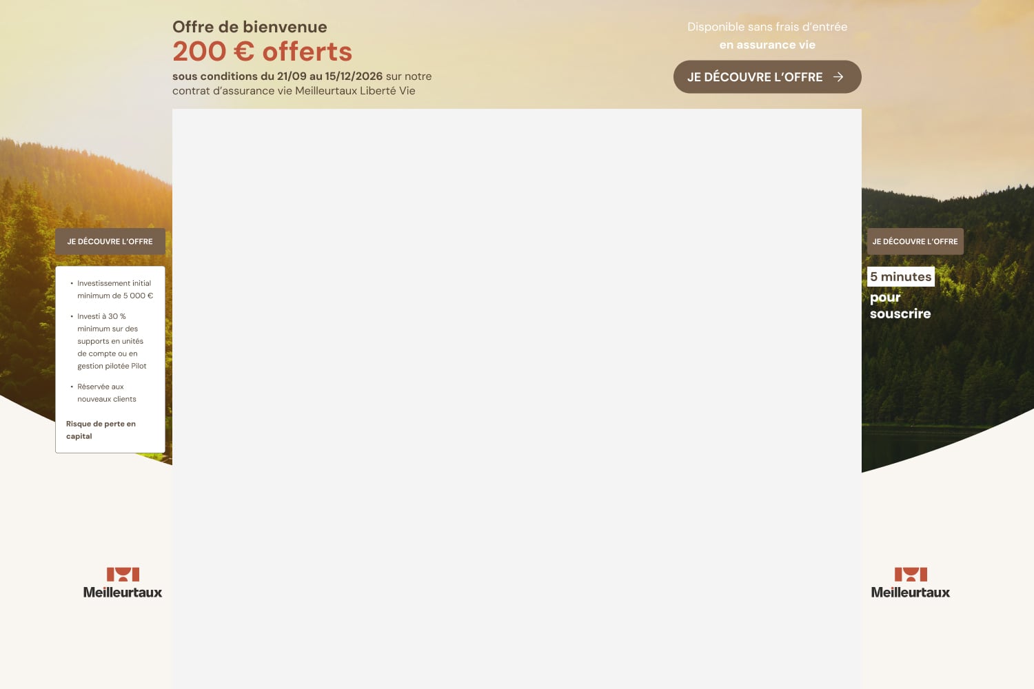 200€ offerts sur Meilleurtaux Liberté Vie