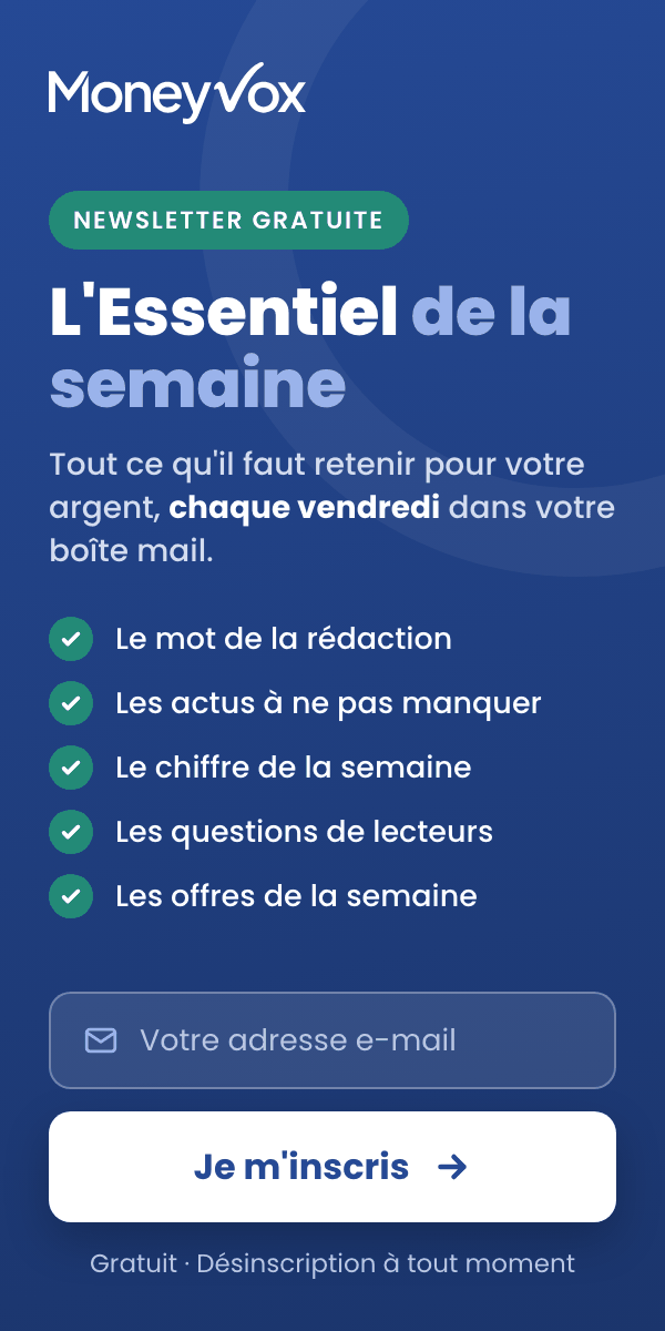 Inscription newsletter MoneyVox