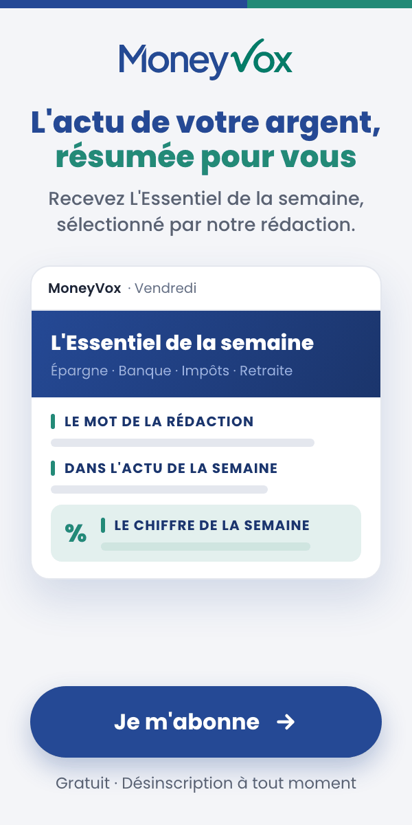 Inscription newsletter MoneyVox